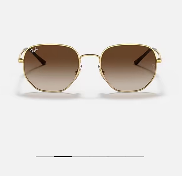 Ray-Ban RB3682 FRAME: Polished Gold LENSES: Brown